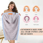 Hair Towel Wrap for Women, High Absorbency Hair Drying Towel Wrap, Lightweight - Image 5