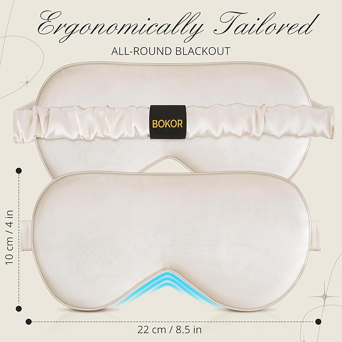 BOKOR Adjustable Silk Sleep Eye Mask - Image 4