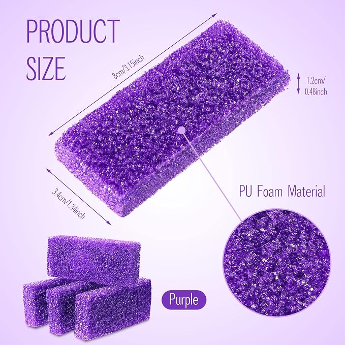 Batiyeer 100 Pcs Pumice Stone for Feet Scrubber Dead Skin Disposable Foot - Image 2
