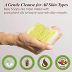 BELA Eucalyptus with Lemon Soap 3.3 oz Pack of 12, Long Lasting Triple Milled - Image 3