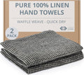 100% European Linen Hand Towels by THINGSTORIES