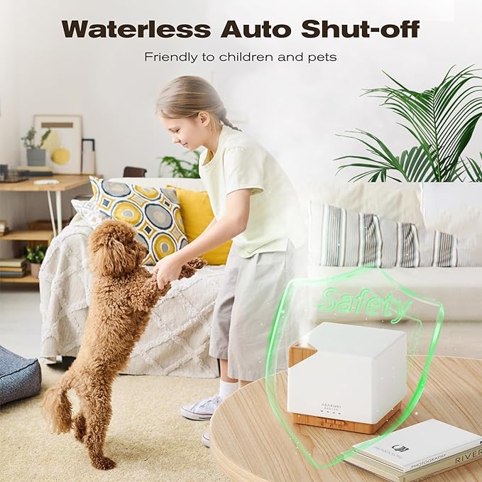 ASAKUKI Essential Oil Diffuser for Home, Large 700 ml Humidifier - Image 6