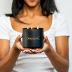 Benevolence LA 3 Wick Candle, Charcoal Large Scented Candle | Soy Candles | - Image 6