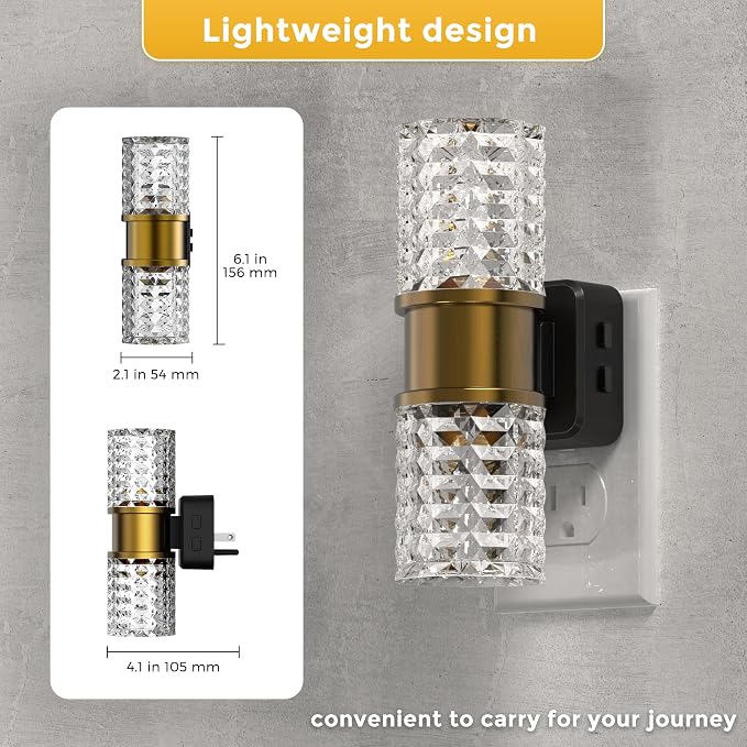 L LOHAS LED Night Light, Modern Night Lights Plug into Wall, Amber-3000K-5000K - Image 7