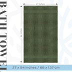 White Classic Luxury 4-Piece Large Bathroom Towel Set - Image 3