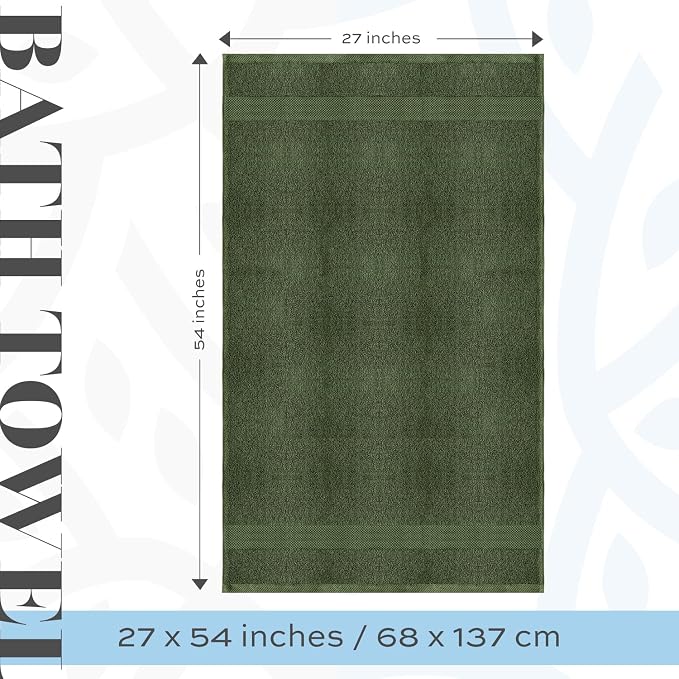 White Classic Luxury 4-Piece Large Bathroom Towel Set - Image 3