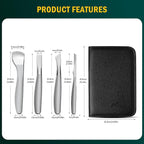 FVION Pedicure Knife Set for Feet – 4 PCS Ingrown Toenail Blade Tool Calloused - Image 8