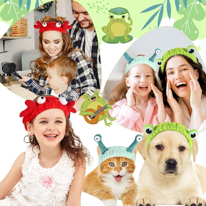 3Pcs Face Wash Headband Cute, Soft Spa Headband - Image 6