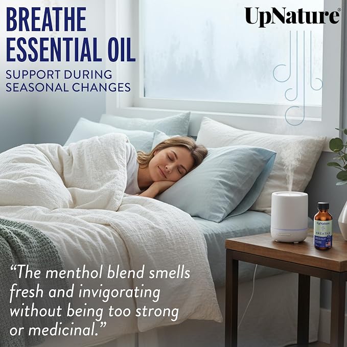 UpNature Breathe Essential Oils Blend Breath Relief Eucalyptus and Menthol Blend - Image 4