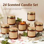 24 Pack Scented Candles for Home, 3.5oz Crystal Soy Candles-Long Burning Time - Image 5