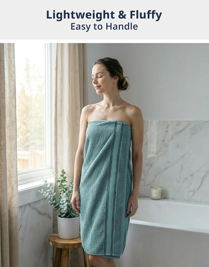LANE LINEN 100% Cotton Bath Towel Set of 18 – 6 Bath, 6 Hand Towel & 6 - Image 3