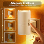 Amber Night Lights Plug into Wall, Dimmable Night Light Plug in, Modern Night - Image 2