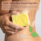 BELA Honeysuckle Soap 3.3 OZ Pack of 12, Long lasting French Triple Milled Bar - Image 2
