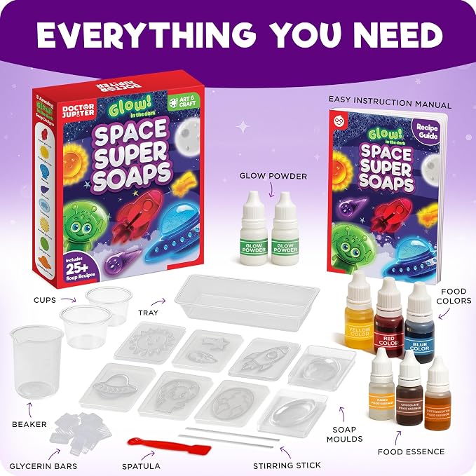 Doctor Jupiter Glow in The Dark Space Soap Making Kit - Image 6