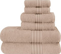 BOUTIQUO 6 Pack Cotton Towel Set, Contains 2 Bath Towels 28x55 inch, 2 Hand by BOUTIQUO