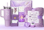 Birthday Gifts for Women Self Care Get Well Soon Gifts, Lavender Relaxing Spa by Qinline