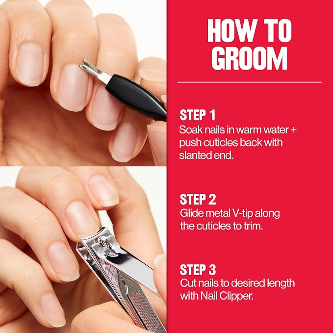Revlon Cuticle Trimmer With Cap, High Precision V-Tip and Comfortable Grip - Image 8