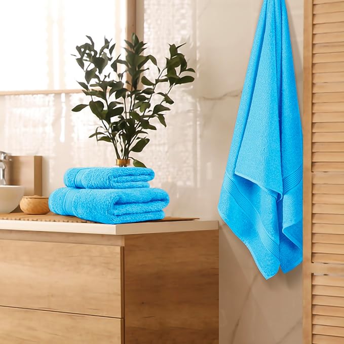 Belizzi Home Ultra Soft 3 Pack Cotton Towel Set, Contains a Bath Towel 28x55 - Image 2