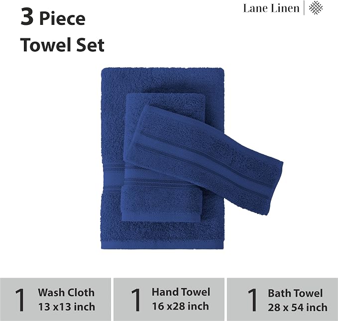 LANE LINEN Luxury Bath Towels Set - Image 3