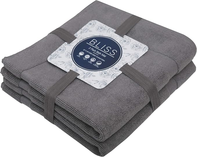 Bumble Towels Bliss Luxury 2 Pack Banded Bath Mats - Image 7