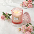 Rose Scented Candles, Valentine Luxury Large Decorative Candle in Glass - Image 6