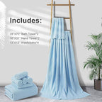 8-Piece Bath Towel Set, 2 Extra Large Bath Towel Sheets, 2 Hand Towels and 4 - Image 4