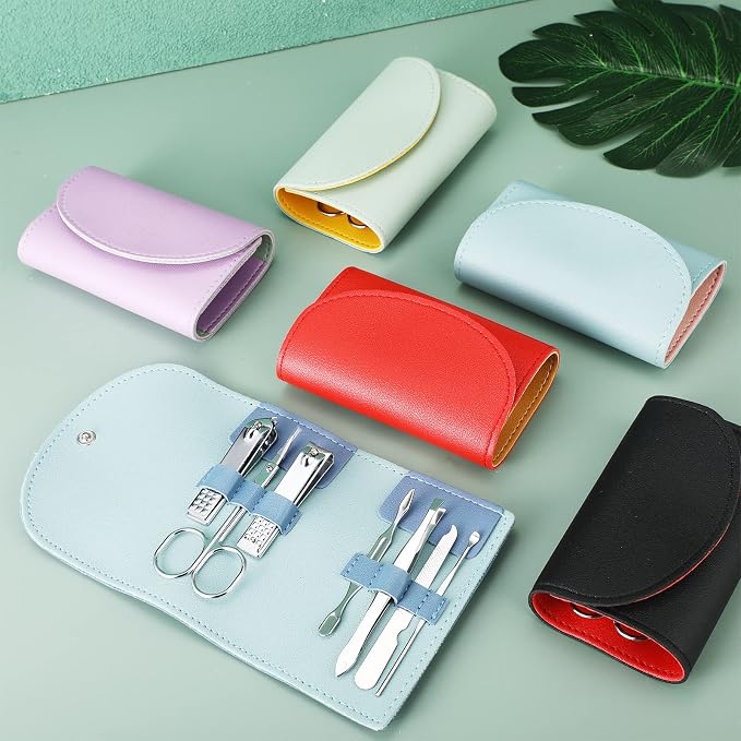 12 Set Manicure Set Bulk Mini Manicure Nail Clipper Kit 7 in 1 Stainless Steel - Image 6