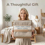 Pure 100% Linen Bath Towel - Image 4