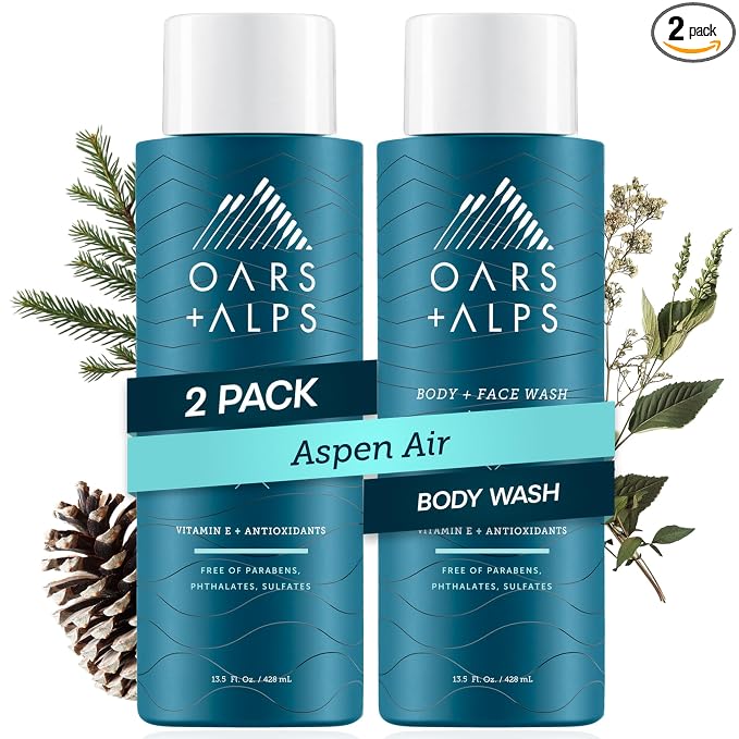 Oars + Alps Body Wash for Men, Mens Body Wash & Face Cleanser by OarsAlps