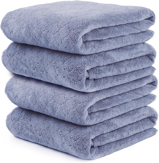 JML Bath Towels, Large Microfiber Towel Set, Ultra Soft, Super Absorbent by JML