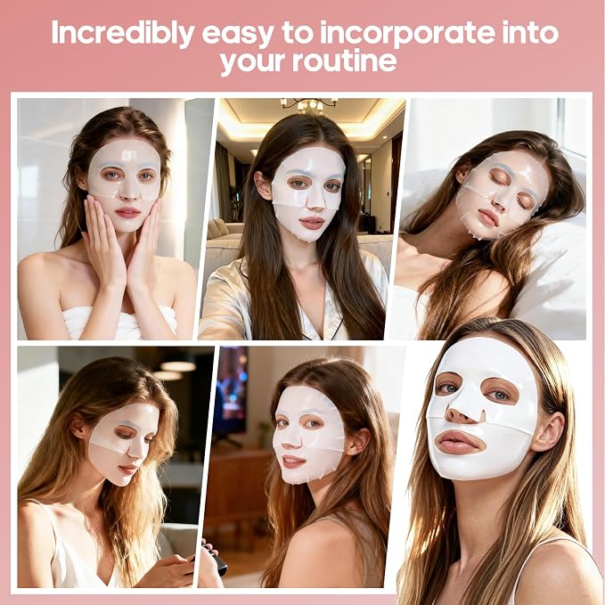 Collagen Face Mask Skincare, Hydrating & Firming Hydrogel Face Masks, - Image 6