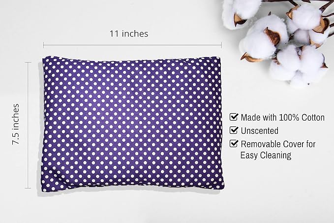Microwavable Corn Filled Heating Pad and Cold Pack/Washable 100% Cotton Cover - Image 2