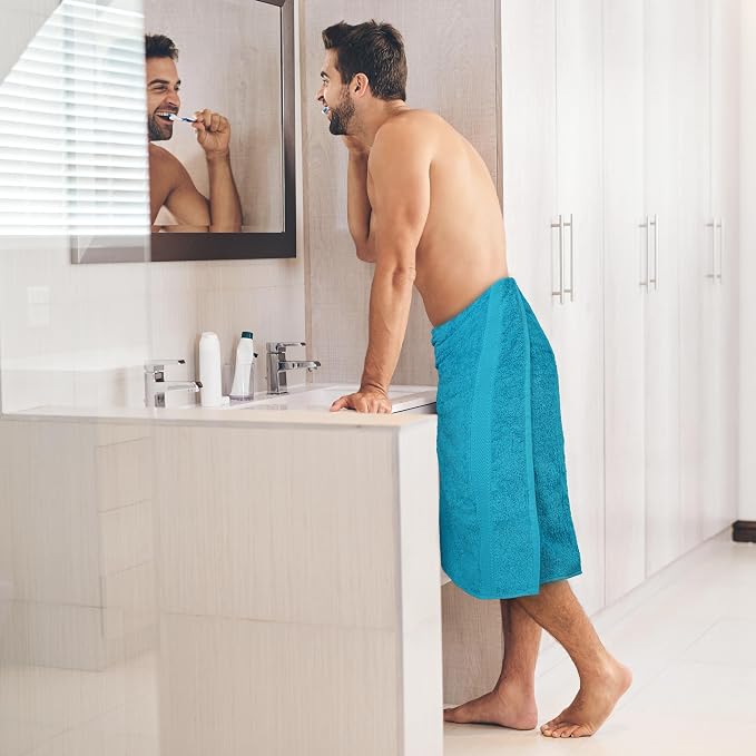 Commercial Bulk Pack of 12 Bath Towels – 100% Cotton Terry 24" x 48" – Ideal - Image 8