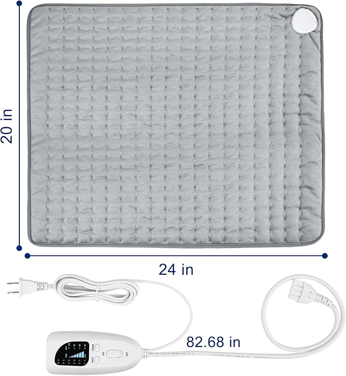 24"x20" Electric Heating pad for Back Neck Shoulder Knee Arms Legs- Electric - Image 5