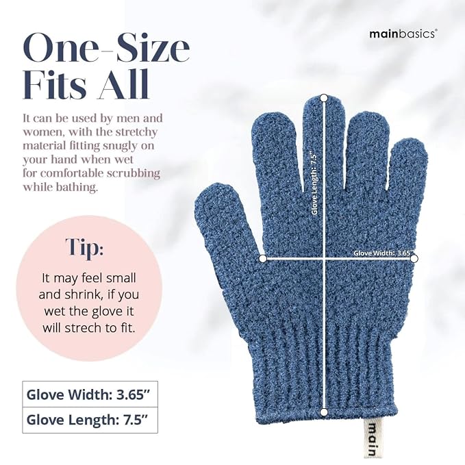 MainBasics Deep Exfoliating Bath Gloves - Image 4