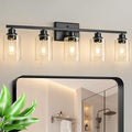 Unicozin Modern Bathroom Light Fixtures, 5 Light Vanity Lights Over Mirror by Unicozin