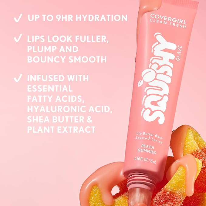 COVERGIRL Clean Fresh Squishy Glaze™ Lip Butter Balm, Non-Sticky, - Image 3