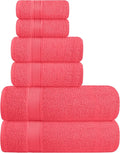 Elvana Home Ultra Soft 6 Pack Cotton Towel Set, Contains 2 Bath Towels 28x55 by Unknown