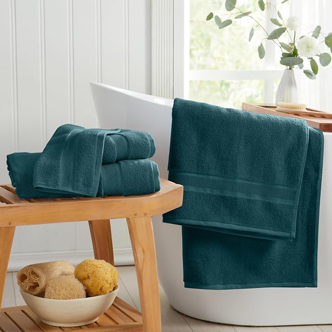 Springtree Home Luxury Viscose from Bamboo Bath Towel Set 6 Piece Set | 35% - Image 7
