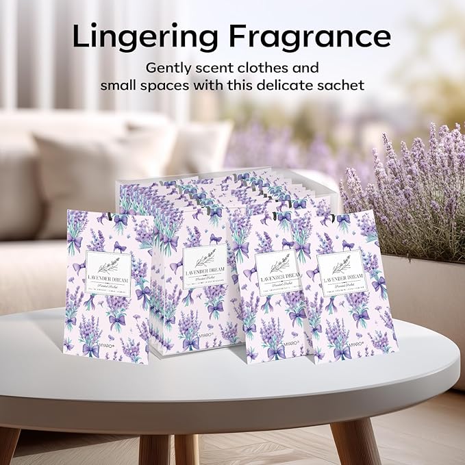 MYARO 20 Pack Lavender Scented Sachets - Image 7