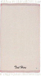 Personalized Embroidered Beach Towel | Throw Blanket, Easy Carry, Sand Free by LA%60HAMMAMFINELIVING