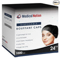 Medical Nation 24" Hair Net Disposable Bouffant Caps |CASE OF 1000, Non-Pleated by MEDICALNATION
