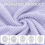 VOOVA & MOVAS Purple Bath Towels Set of 4, Large 30" x 56" - Image 2