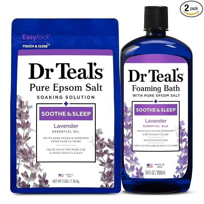 Dr. Teal's Epsom Salt Soaking Solution and Foaming Bath by DrTeals