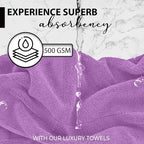 KAHAF COLLECTION 100% Cotton Bath Towels, 24x48 Pack of 6 Towels, Quick Dry - Image 2