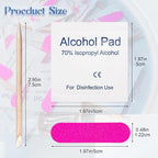 Qsnidy 30 Pack Disposable Manicure Kit Individually Packed 3-Piece Mini Press - Image 3