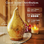 Porseme 280ml Essential Oil Diffuser, 3D Glass Aromatherapy Diffusor, - Image 3