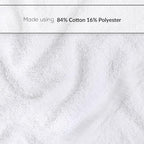 GOLD TEXTILES 120 White Economy Bath Towels Bulk Cotton Blend - Image 4