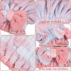 Xinjoduz Absorbent Hair Towel Wrap, Microfiber Hair Towel Wrap - Image 5