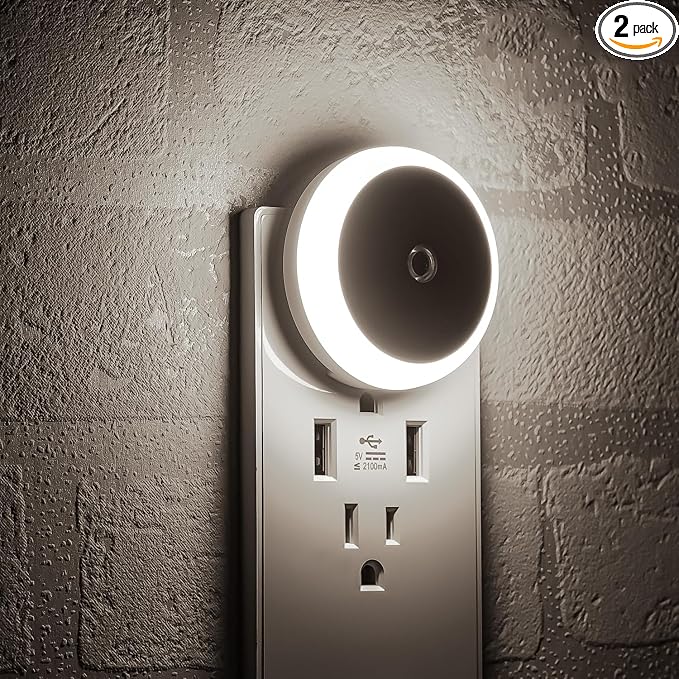 myCozyLite LED Night Light Plug in, Dusk to Dawn Sensor, Auto Dim, Energy Saving by myCozyLite